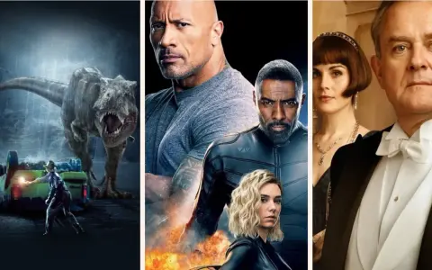 Un T-Rex minaccioso, Dwayne Johnson e Idris Elba in azione, e un'elegante coppia d'altri tempi: ecco alcuni film da vedere su Prime per ogni gusto.