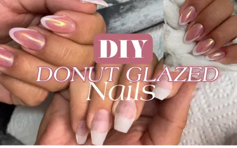 Perlmutt-French Nägel: Glazed Donut Look & DIY-Anleitung für Zuhause