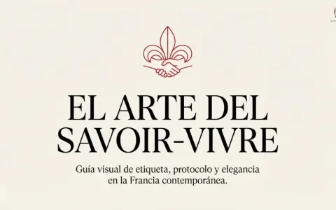 El arte del savoir-vivre: guía visual de etiqueta y elegancia en la Francia contemporánea.