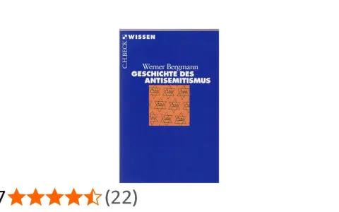 Buchcover "Geschichte des Antisemitismus" von Werner Bergmann. Die Darstellung zeigt die Entwicklung des Antisemitismus im Kaiserreich und darüber hinaus.