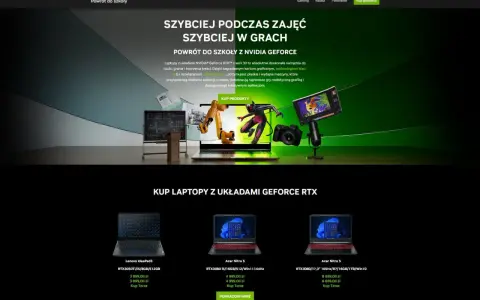 Laptopy z kartami NVIDIA GeForce RTX - idealne do nauki, gier i tworzenia. Sprawdź, jakie parametry powinien mieć dobry laptop, by sprostać tym wyzwaniom.