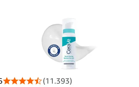 Sérum Resurfacing Retinol de CeraVe, recomendado por dermatólogos. Su fórmula con retinol encapsulado y ceramidas ayuda a mejorar la piel.
