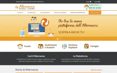 Scopri come funziona l'alternanza scuola lavoro con la nuova piattaforma. Naviga tra scuole, studenti, strutture e famiglie.