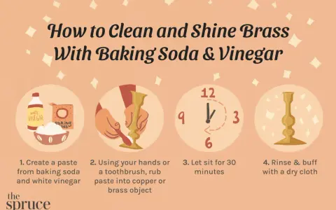 Learn how to polish brass with baking soda and vinegar. Steps include making a paste, applying it, letting it sit, and buffing to a shine.