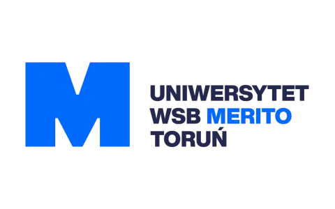 Logo Uniwersytetu WSB Merito Toruń.