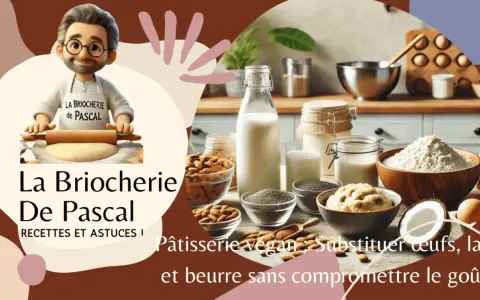 Pâtisserie vegan : substituer œufs, lait et beurre sans compromettre le goût. Idéal pour éviter les allergenes alimentaires.