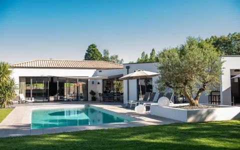 Belle maison vendéenne avec piscine, terrasse et olivier centenaire. Idéal pour des vacances paisibles.