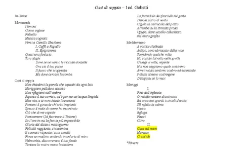 Ossi di seppia, un porto in cui la mia cameretta si rifugiava, tra versi e ricordi.