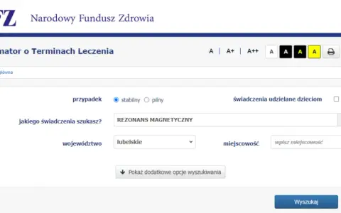 Rezonans magnetyczny NFZ w Lublinie - najszybszy termin już za 10 dni