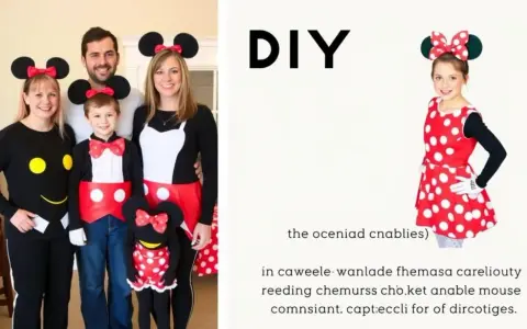 Stwórz strój Myszki Minnie DIY: łatwy poradnik bez szycia!