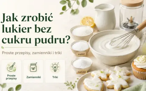 Jak zrobić lukier bez cukru pudru? Składniki: ksylitol, erytrytol, cytryna, mleko. Idealny do ciastek i babeczek.