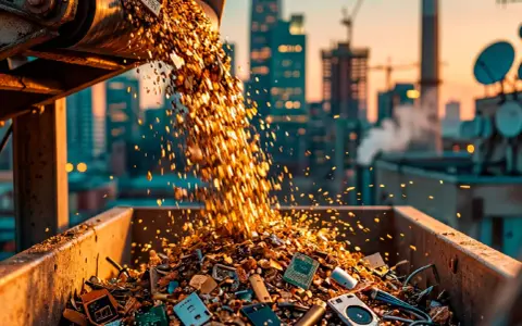 Scarti elettronici in lavorazione, un tesoro di metalli preziosi come il rodio, dove trovare il futuro riciclo.