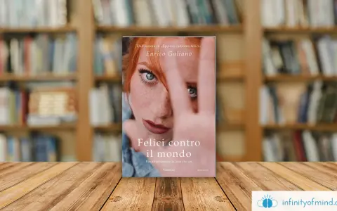 Copertina del libro "Felici contro il mondo" di Enrico Galiano, con una ragazza dai capelli rossi e occhi azzurri.