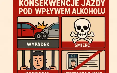 Jazda po alkoholu to wykroczenie, które prowadzi do wypadków, śmierci, więzienia i utraty prawa jazdy.
