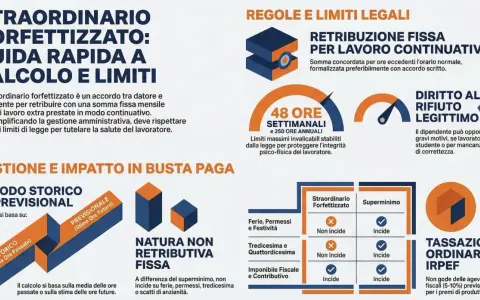 Guida rapida al calcolo e ai limiti dello straordinario forfettizzato: regole, gestione e impatto in busta paga.