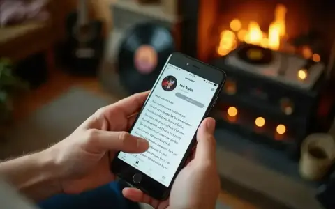 Wyszukiwanie piosenek po tekście na smartfonie, przy kominku i gramofonie.