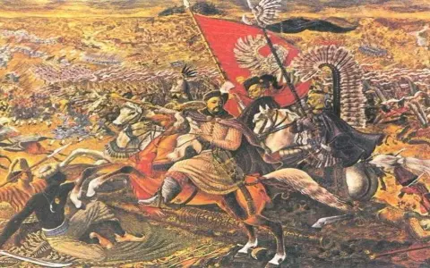 Bitwa pod Wiedniem: husaria triumfuje! Król Jan III Sobieski prowadzi wojska do zwycięstwa, rozbijając armię turecką.