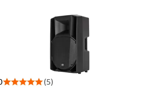 Czarna kolumna głośnikowa RCF ART 715-A MK4, idealna do nagłośnienia imprez i koncertów.