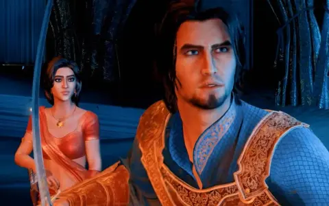El Príncipe y Farah se preparan para la batalla en el prince of persia remake.