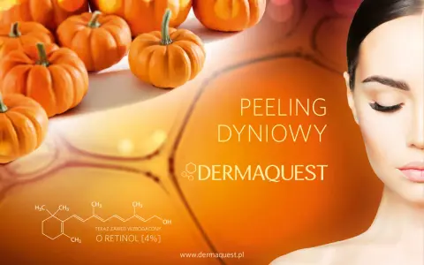 Jesienne odświeżenie z peelingiem dyniowym Dermaquest. Skóra pełna blasku dzięki retinolowi.