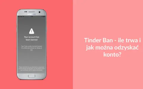 Telefon z komunikatem "Your account has been banned" na ekranie. Tinder usunął mi konto, ale czy da się je odzyskać?