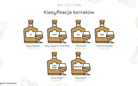 Klasyfikacja koniaków: VS, VSOP, XO, XXO, Hors d'Age, Napoleon. Dowiedz się, co to koniak i jak się starzeje.