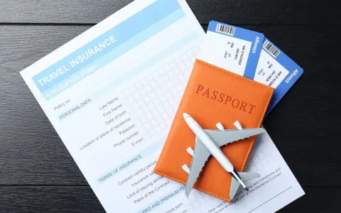 Paszport, bilety lotnicze i formularz ubezpieczenia podróżnego. Czy do Irlandii potrzebny jest paszport? Tak, jeśli nie jesteś obywatelem UE/EOG.