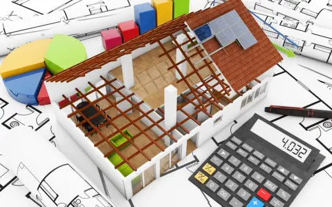 Kalkulacja kosztów ocieplenia domu: model domu, wykresy, kalkulator i plany architektoniczne.