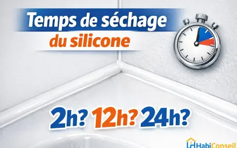Temps de séchage du silicone : 2h, 12h ou 24h ? Un chronomètre indique le temps nécessaire pour que le joint silicone sèche.