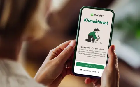 En app från Apoteket hjälper dig att hantera klimakteriet och besvär som ont i leder. Få tips och stöd för en bättre livsfas.