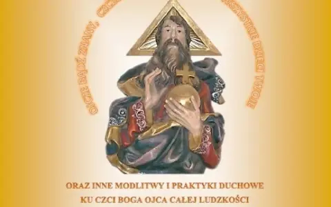 Rzeźba Trójcy Świętej, symbolizująca modlitwę do Boga Ojca o pomoc w życiu.