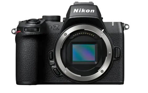 Cámara Nikon Z50, ideal para quienes buscan opiniones de calidad. Sensor visible, diseño ergonómico.