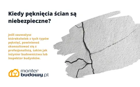 Pionowe pęknięcia ścian nośnych mogą być sygnałem ostrzegawczym. Warto skonsultować się z fachowcem, gdy zauważysz takie uszkodzenia.