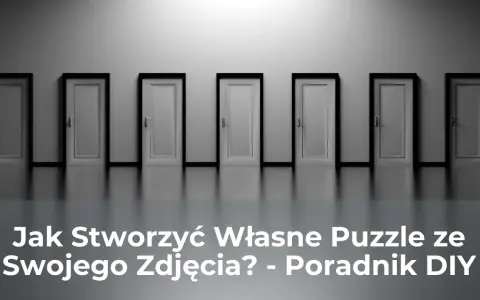 Rząd drzwi symbolizuje wybór ścieżki. Dowiedz się, jak zrobić puzzle ze swojego zdjęcia, by stworzyć własną, unikalną układankę.
