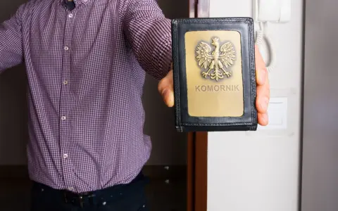 Komornik pokazuje legitymację. Warto znać kwotę wolną od zajęcia komorniczego 2026, by chronić swoje środki.