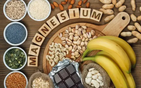 Magnesiumreiche Lebensmittel: Bananen, Nüsse, Samen, Schokolade. Wichtig für die Gesundheit, besonders wie viel Magnesium in der Schwangerschaft.