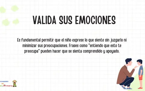 Un adulto consuela a un niño, validando sus emociones para aliviar la ansiedad en niños.