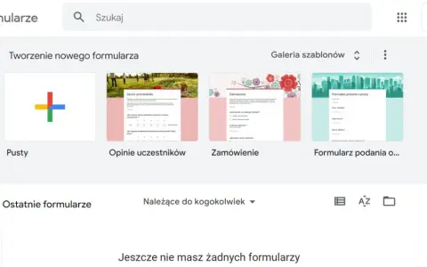 Tworzenie formularzy Google. Czy wypada prosić o potwierdzenie obecności przez formularz Google? Szablony: pusty, opinie, zamówienie, podanie o pracę.