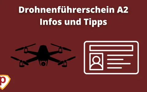 Drohnenführerschein A2: Infos & Tipps. Silhouette einer Drohne und eines Ausweisdokuments, das für das fernpilotenzeugnis steht.