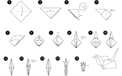 Instrukcja krok po kroku, jak zrobić łabędzia z serwetki. Origami dla początkujących.