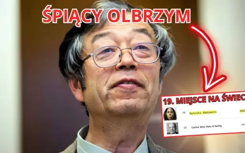 Satoshi Nakamoto, twórca Bitcoina, zajmuje 19. miejsce na świecie z majątkiem 90 miliardów dolarów.