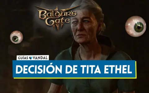 Baldur's Gate 3: La siniestra tita Ethel y su decisión. Ojos flotantes añaden misterio.
