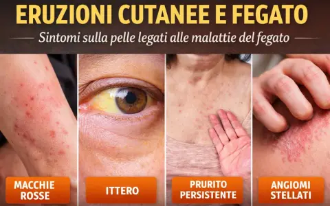 Eruzioni cutanee, ittero, prurito e angiomi stellati: sintomi di malattie epatiche. Attenzione, il cortisone fa male al fegato.