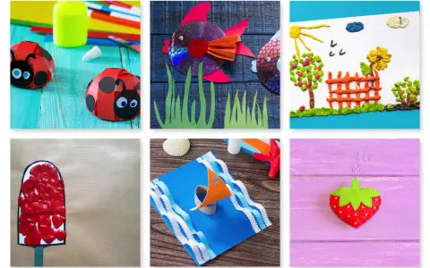 Manualidades divertidas para niños: mariquitas, peces, paisajes, helados, barcos y fresas. ¡Ideas creativas para experiencias para niños!