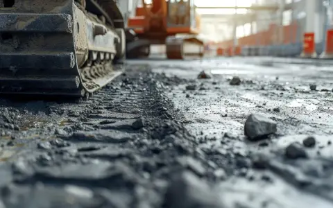 Gąsienice koparki na budowie. Sprawdź, jaka jest utwardzenie drogi cena za m2.