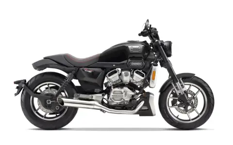 Czarny motocykl Hyosung GT 125 z widocznym silnikiem V-twin. Poznaj jego hyosung gt 125 dane techniczne i poczuj wolność na drodze.