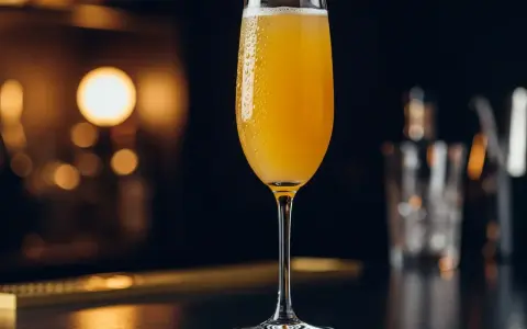 Ett glas med en gyllene drink, bubblig och svalkande. En perfekt drink med cava och gin för en festlig stund.