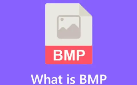 Ikona pliku graficznego w formacie BMP. Pod spodem napis "What is BMP".