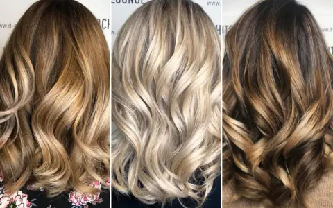 Drei Frauen mit unterschiedlichen Haarfarben: Braun mit Highlights, Blond und Dunkelbraun mit Highlights. Welche Haarfarbe passt zu mir?