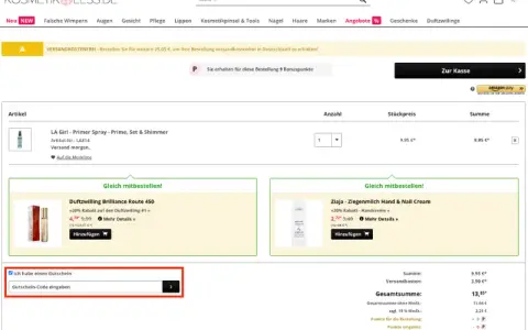 Kosmetik4less Gutschein: Jetzt sparen! Codes, Sale & Bonus-Punkte.
